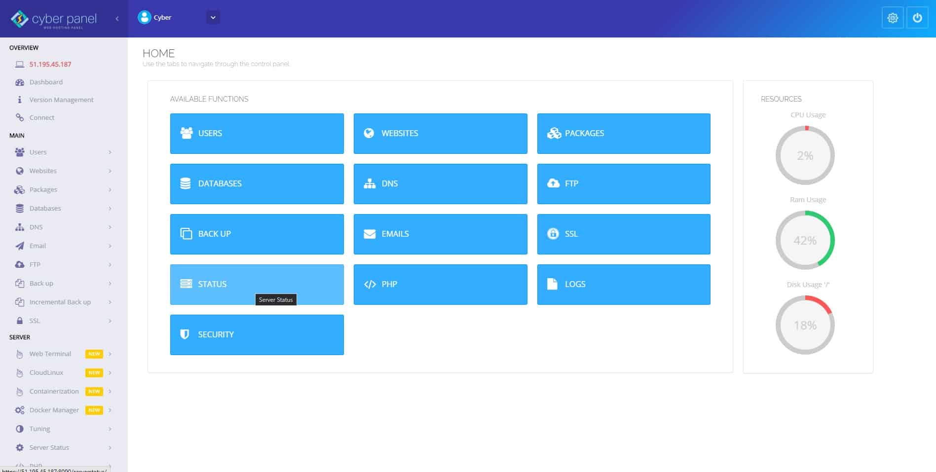 OVH vpslere cyberpanel kurulumu